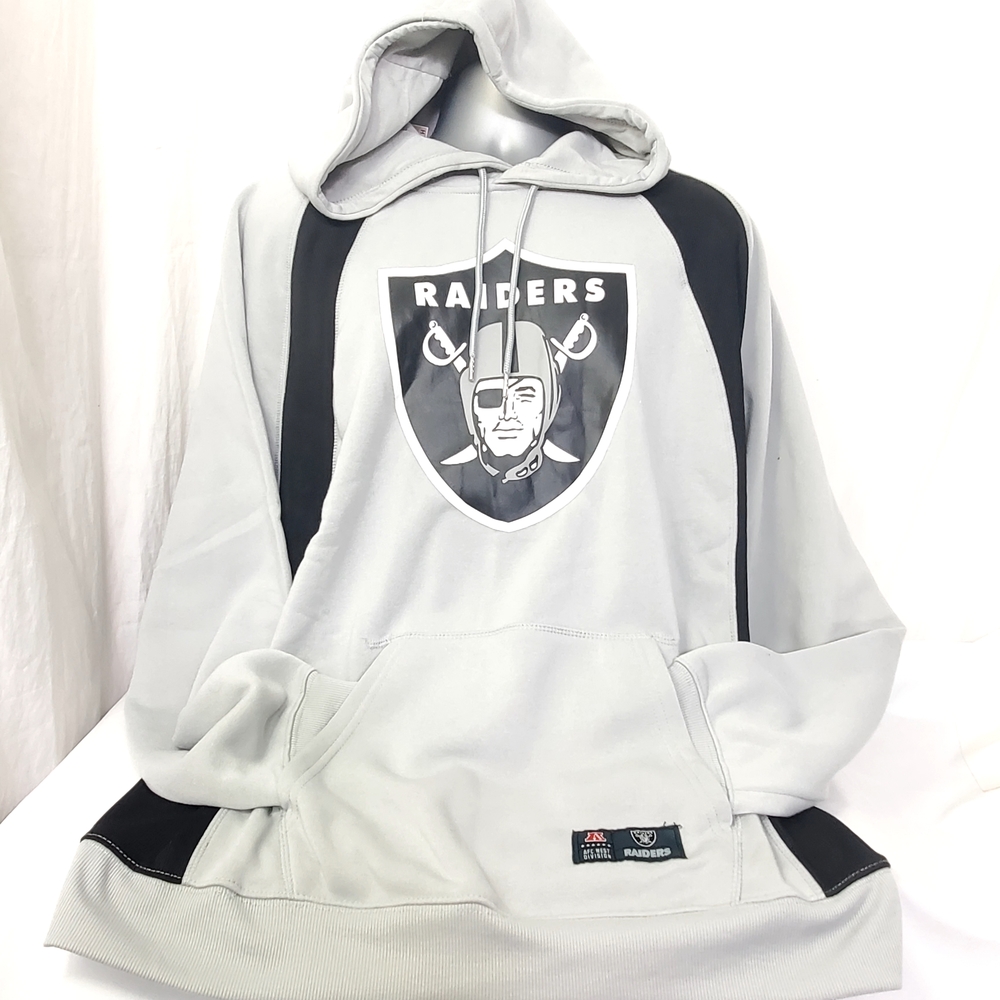 Men's Gray Raiders Hoodie by NFL NWT